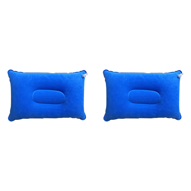 Almohada Respaldo Cuadrado Inflables Portátiles PVC para Adultos () Azul
