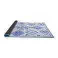 thumbnail image 2 of Ahgly Company Indoor Round Solid Blue Modern Area Rugs, 7' Round, 2 of 4
