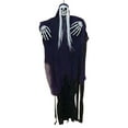 thumbnail image 2 of Hvmvliv Hanging Skeleton Decoration 37x33in Halloween Decoration Ghost Pendant Luminous Scene Layout Skull Pendant Decoration Props Suitable for Indoor Outdoor Halloween Decoration Black, 2 of 9