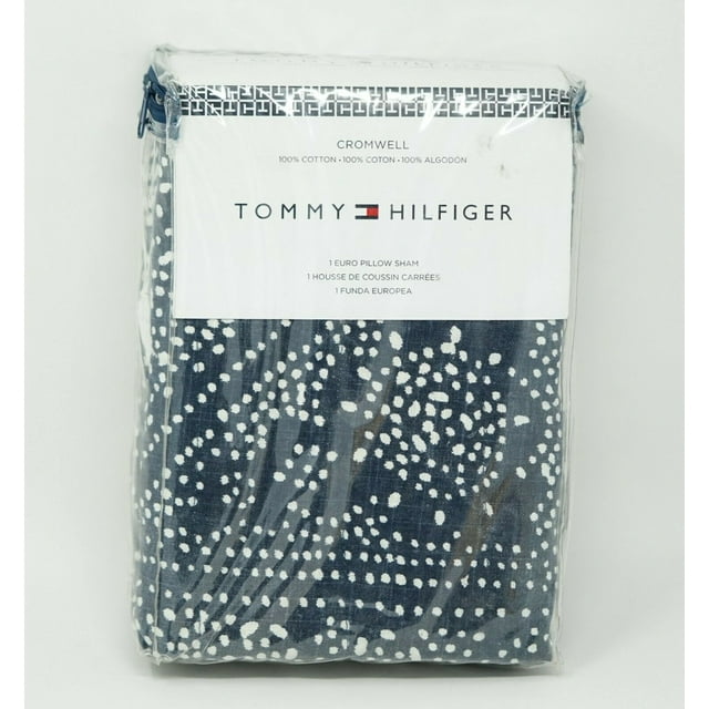 Tommy Hilfiger Bedding Cromwell Dotted Pillow Sham EURO Navy