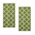 thumbnail image 2 of Pumpkin Patterns Towels,2 Pcs Fall Pumpkin Jacquard Hand Towels,Absorbent Dish Towels for Autumn Harvest Thanksgiving Kitchen & Bathroom,23.6 x 15.7 Inch(Green,A), 2 of 6