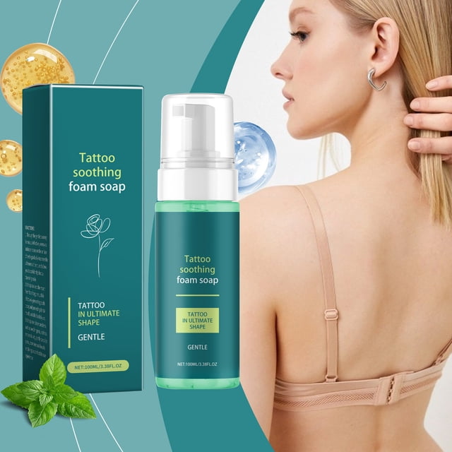Fiudx Liquidación de ofertas flash Jabón limpiador sin agua - Cuidado posterior a tatuajes - Seguro para la piel - Apto para veganos - No testado en animales - 150 ml