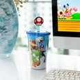 thumbnail image 5 of Super Mario Bros. 16oz Travel Cup with Straw Holder, 5 of 7