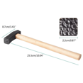 thumbnail image 4 of Texturing Hammer DIY Jewelry Making Tool Square- with Wood Handle Metal Pattern Designed Forming Tools No.3, 4 of 6