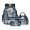 Wolf Moon Forest Tree Snowfield, variant on Xoenoiee Galaxy Cat Star Cloud Print Backpack with Lunch Bags and Pencil Case Set of 3 Elementary School Bags Bookbag for Kids Girls Boys Teens Large Capacity Bagpack Rucksack Travel Outdoor Daypack