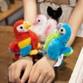 thumbnail image 2 of Pulsera de peluche con forma de loro de Chicmine, muñeco de cisne, parche de etiqueta, accesorio de juguete, divertidos juguetes de peluche para decoraciones de fiesta, 2 of 8