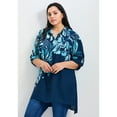 thumbnail image 2 of Avenue Women's Plus Size Rita Placement Print Blouse, 2 of 2