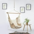 thumbnail image 3 of Hammock Chair Hanging Rope 320 Lbs Patio Lawn Chair white, 3 of 8