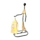 thumbnail image 1 of Escultura abstracta de linterna de hierro, candelabro para clubes, restaurantes y bares temáticos. Blanco crema, 1 of 9