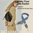 thumbnail image 2 of Wide Handbag&Purse Strap Replacement Strap Canvas Adjustable Crossbody Bag Strap, 2 of 5