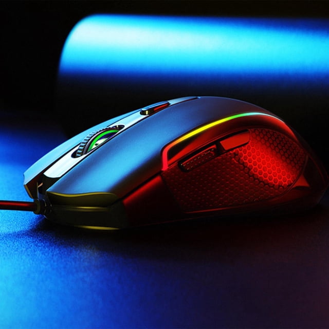 Oliegs Heated Blanket Gaming Mouses Wired High Precision Programmable Computer Gaming Mice. Chocolate