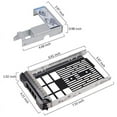 thumbnail image 2 of 3.5 Inch Hard Drive Caddy Tray for PowerEdge Servers - with 2.5 Inch HDD Adapter NVMe SSD SATA Bracket, 2 of 5