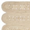thumbnail image 6 of SAFAVIEH Natural Fiber Kaelee Braided Geometric Jute Area Rug, Ivory, 3' x 5', 6 of 8