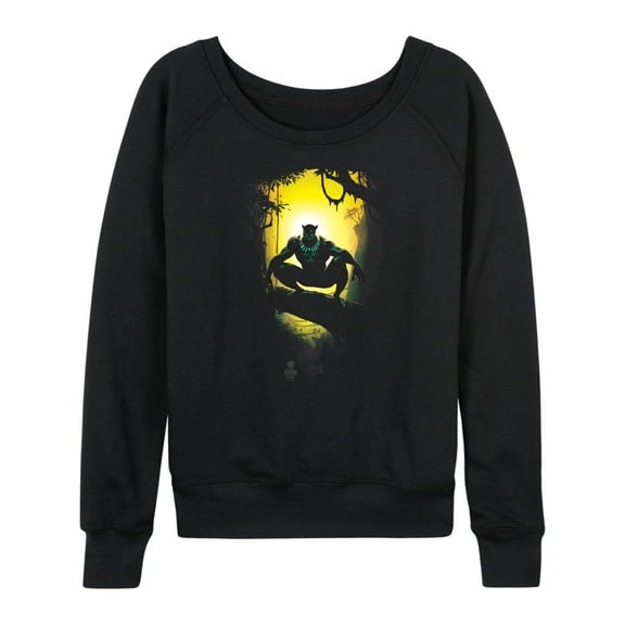 Marvel Black Panther - Crouching Sunset - Women's French Terry Pullover Sweatshirt