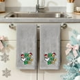 thumbnail image 4 of Funny Christmas Santa Hand Towels for Bathroom Kitchen- 100% Cotton Soft Absorbent Winter Holiday Bath Towels Cute Decor - Fun Novelty Christmas Xmas Secret Santa Gifts for Women Mom - Set of 2,Gray, 4 of 7