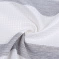 thumbnail image 4 of Cenefa para cortina de cocina, gris, con textura de gofre para ventanas, con estampado de rayas teñidas en hilo, para baño, con bolsillo para barra, 152 cm de ancho x 38 cm de largo, un panel, 4 of 8