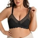 thumbnail image 1 of HongQid Wireless Seamless Mesh Bra for Women with Support - Underwire V Neck Push Up Bras for Women, 1 of 8
