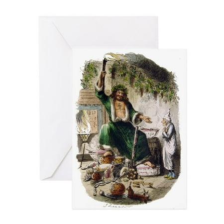 Nephew's First Christmas Card CafePress - 1St Ed Ghost Of Christmas Present - Greeting Card, Blank Inside Glossy ()