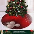 thumbnail image 6 of FMSHPON SnowflakesA Fir Tree Xmas Christmas Tree Skirt Stand Mat for Holiday Party Decoration Indoor Outdoor 36 inches, 6 of 6