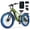 Green, variant on ESKUTE C300 Electric Bike for Adults, 750W Peak Motor, 20MPH Fast Ebike, 48V 20.8Ah Battery Up to 80 Miles, 26"x4.0" Fat Tire, Full Suspension, 8-Speed Black, With Phonebag & Lock, UL2849