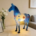 thumbnail image 2 of Linterna Figura de caballo moderna, luz nocturna, acogedora, adorno decorativo para dormitorio y sala de estar (azul, 1 unidad) JASKFLY, 2 of 5