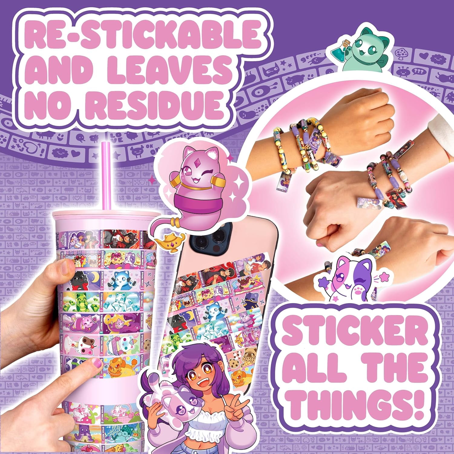 Sticki Rolls x Aphmau Pendant & Bracelet Set Limited Edition