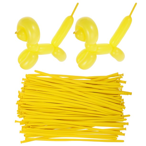 BRIGHTFUFU 100 Uds. Globos largos de látex DIY tira giratoria globos de modelado para fiesta