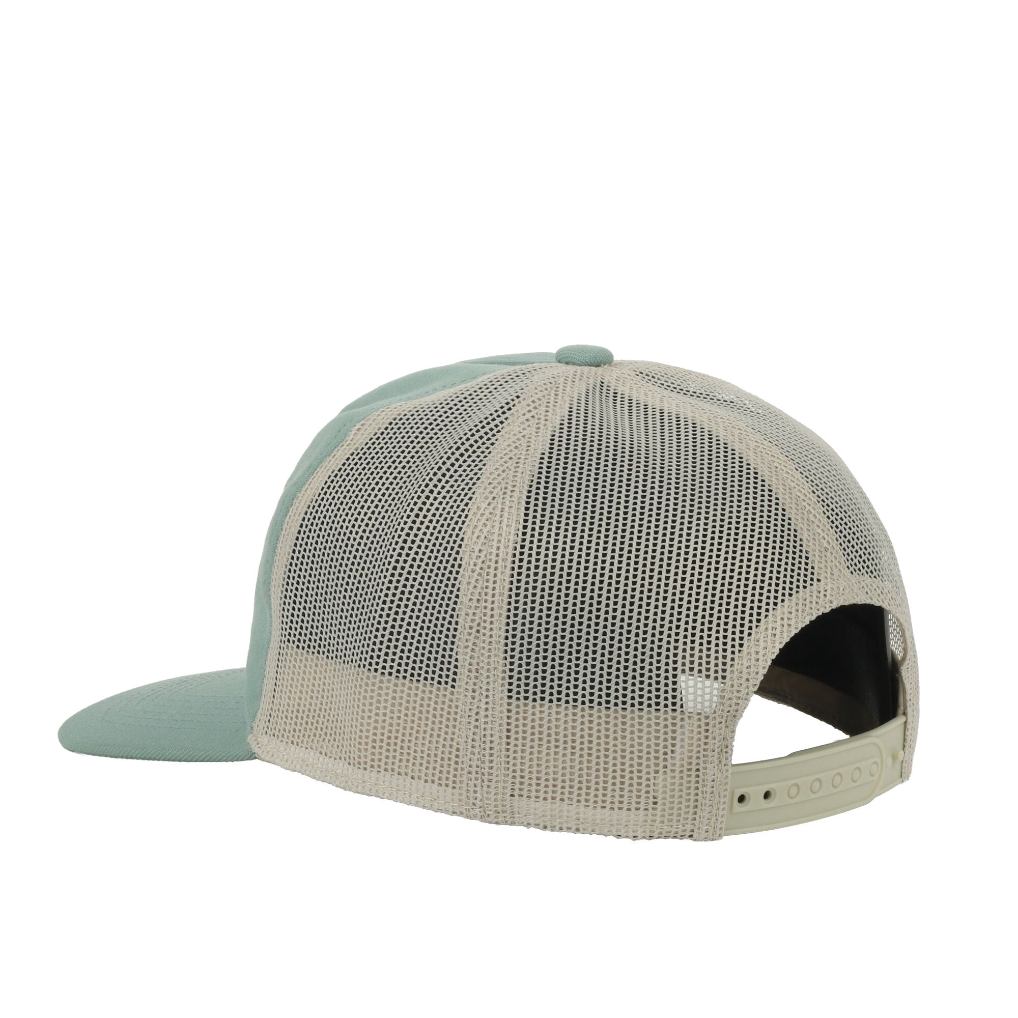 Outdoor Cap Fishing Landscape Mesh Cap – Unstructured Flat Bill Snapback, One Size, Green