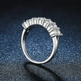 thumbnail image 5 of Whudwhu Moissanite Ring in Silver with Full Diamond Shine for Women, 5 of 6