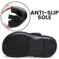 thumbnail image 3 of AMANSSE Garden Clogs for Boys Girls Slip on Beach Sandals Kids Unisex Child Beach Water Shoes All Black Little Kid Size 1, 3 of 6