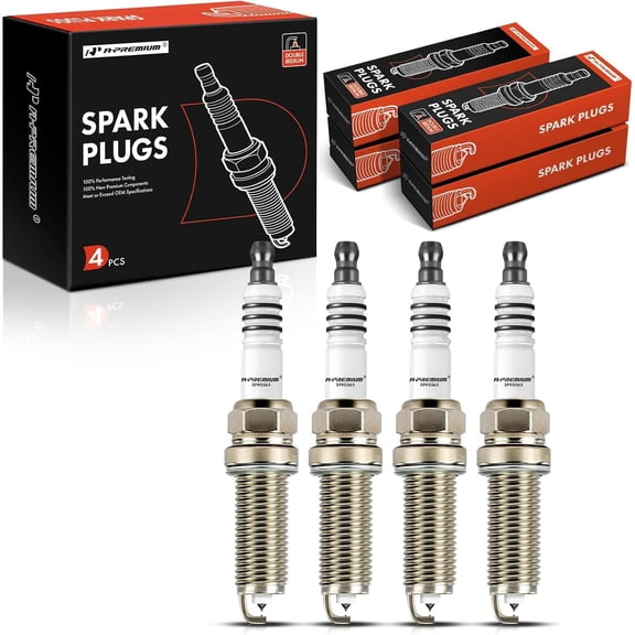 A-Premium Double Iridium Spark Plugs Compatible with Nissan Rogue 2017-2019, Rogue Sport 2017-2020, Qashqai 2017-2020, 2.0L, Pack of 4