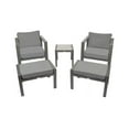 thumbnail image 6 of Tortuga Outdoor Lakeview Aluminum Outdoor Bistro Seating Set (5-Piece) Charcoal, 6 of 10