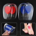 thumbnail image 2 of 1pair Soft Silicone Gel Insoles For Heel Spurs Pain Foot Cushion Foot Massager Care, 2 of 5