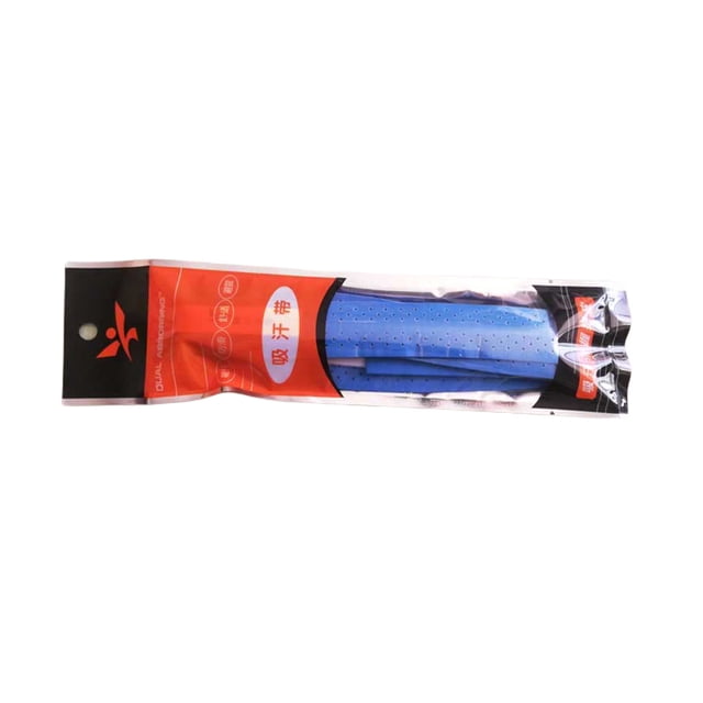 Mango de raqueta de bádminton asa de sudor antideslizanteBádminton Raqueta Manija Envoltura Grip Elástico Protectivo PU EVA Sweatband Overgrip Equipo de Equipo Accesorios Deportes Suministros Azul Noticed OD002576-03B