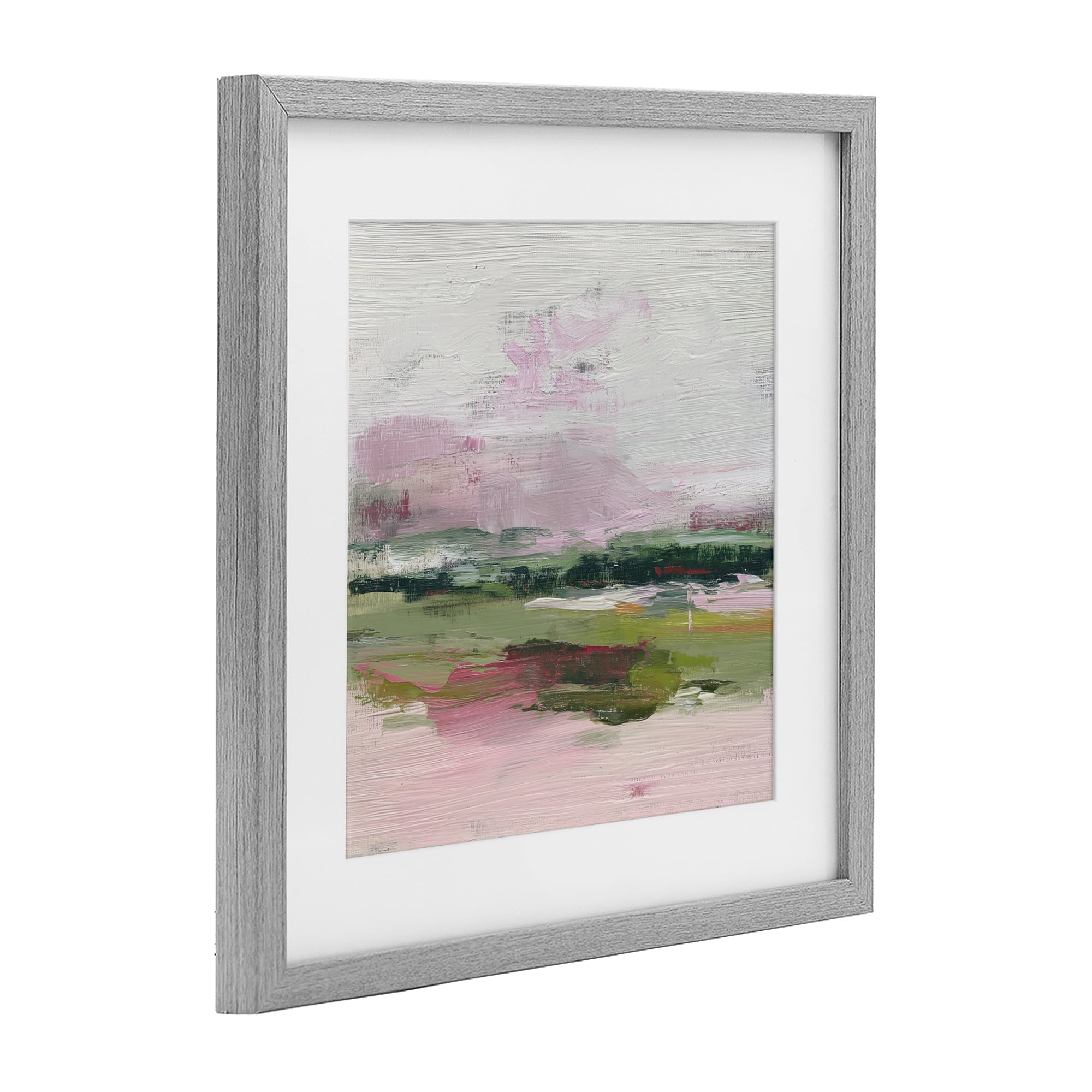 Stupell Industries Hills In Bloom Abstraction Gray Framed Print Under Glass, design by Svetlana Aleynikova