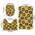 thumbnail image 2 of Bathroom Rugs Sets 3 Piece - Retro Vinyl Records Absorbent Non Slip Bath Mats, U-Shape Toilet Lid Cover, Contour Mat, Soft Washable Shower Mats Bath Rug Mat for Bathroom Tub Toilet, 2 of 7