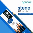 thumbnail image 4 of Apsara Steno Crayons-(10 Unités)/noir, 4 of 5