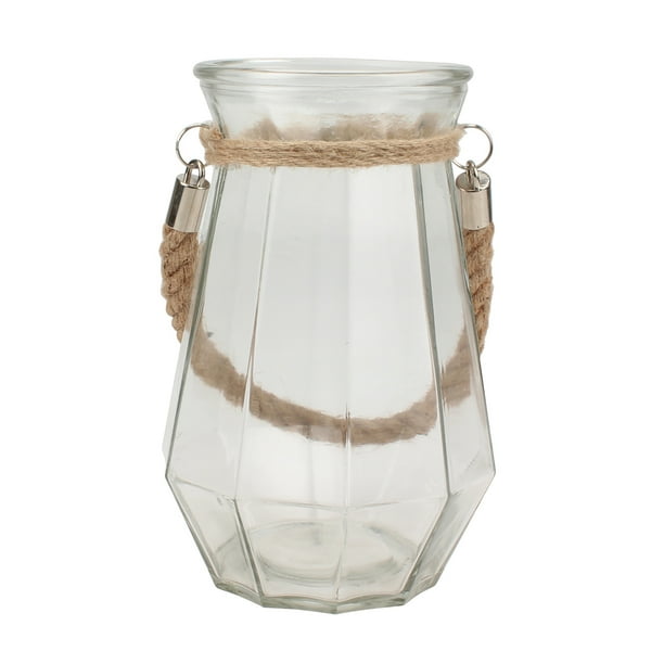 Better Homes & Gardens Glass and Rope Large Lantern Pillar Candle