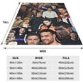 thumbnail image 5 of Liams Music Payne Flannel Blanket Air Conditioning Blanket Nap Blanket Sofa Throw Blanket Throw Blankets 50"X40", 5 of 6