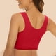 thumbnail image 5 of ICHUANYI Clearance Fashion Woman's Lace Beauty Back Solid Strap Wrap Plus Size Bra Underwear(Red, XXXXL) Ichuanyi Ichuanyi, 5 of 7