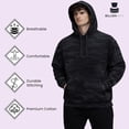 thumbnail image 6 of BILLIONHATS 24 Pack Wholesale Black Camo Hoodie Sweatshirts, Mens Heavyweight Fleece Lined Pullover Hoodies, Bulk Adults Sweatshirts, Homeless Donation (X-Large), 6 of 7