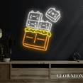 thumbnail image 3 of Glowneon Cat Chocolate Neon Sign, Chocolate Candy Shop Wall Led Light, 3 of 5