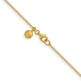 thumbnail image 3 of Diamond2Deal 22K Yellow Gold Polished and Satin 1.3mm Solid Cable Chain Necklace for Women 24", 3 of 5