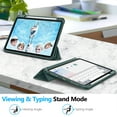 thumbnail image 5 of Fintie SlimShell Case for iPad Air 11-inch M4/M3/M2 (2026/2025/2024), iPad Air 5th/4th Generation (2022/2020) 10.9 Inch - Flexible Soft-Touch TPU Cover with Built-In Pencil Slot, Midnight Green, 5 of 9