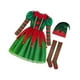 thumbnail image 4 of Disfraz de elfo navideño para cosplay, decorativo, novedoso, reutilizable, con calcetines M para altura 120cm, 4 of 9