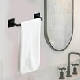 thumbnail image 3 of WLPZXP Bathroom Over Cabinet Towel Bar Hanger Strong Carrying Capacity Rack Sturdy Hand short black, 3 of 7