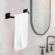 thumbnail image 4 of Paquete de 2 armarios impermeables para cocina y baño, toallero sobre armario, toallero montado en la pared, soporte para toallero, colgador decorativ Corto Negro Blanco BLESIY Estante de trapo, 4 of 8