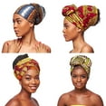 thumbnail image 3 of Wholesale  (Bulk) Ankara/Bogolan/Kente Headwrap Large- "70*20" Inches, 3 of 6