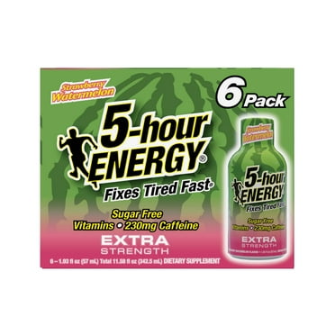 5-hour ENERGY Extra Strength Energy Shots - Strawberry Watermelon - 6 pk