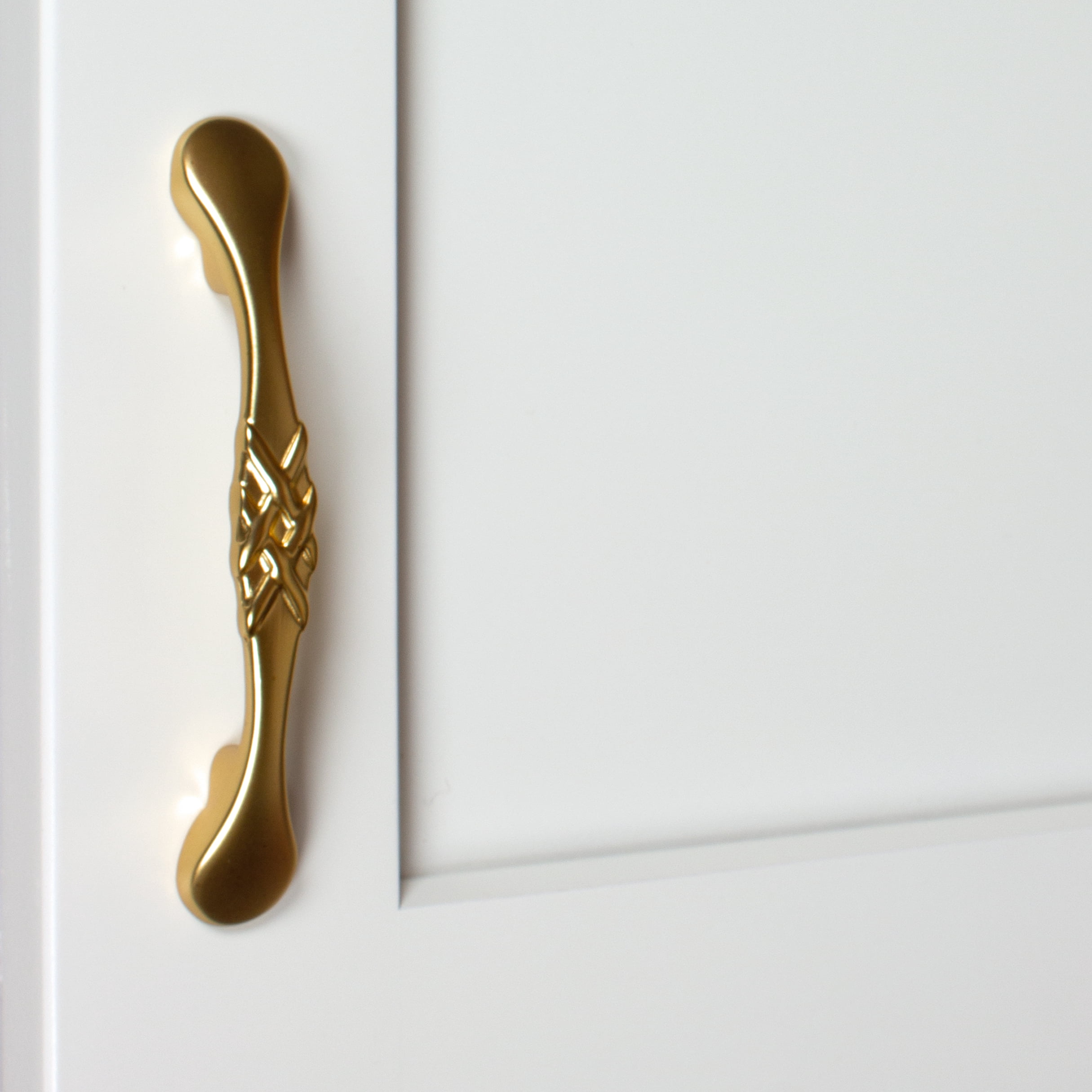 GlideRite 3 in. Center Classic Braided Cabinet Hardware Pull Handles, Brass Gold, Pack of 25